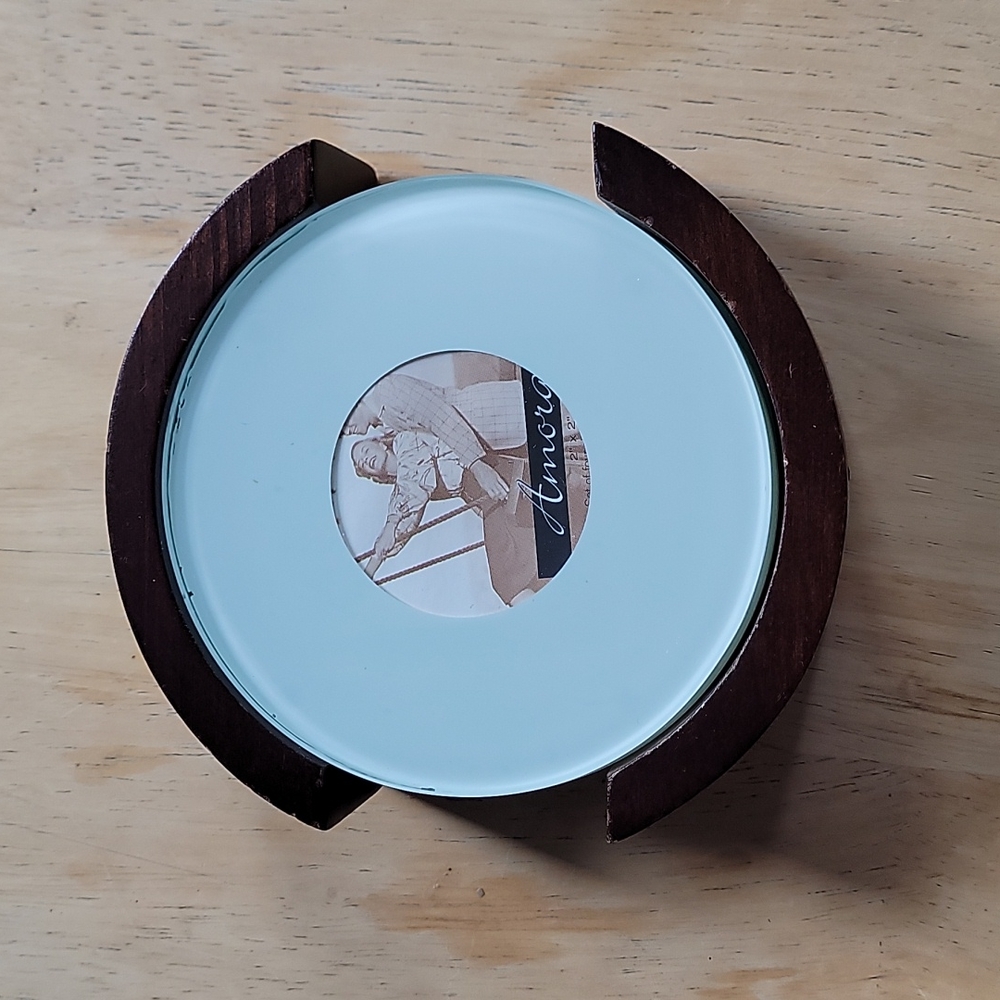 FOUR PIECE PHOTO COASTER SET